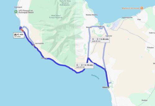 Kihei to Lahaina Coastal Drive